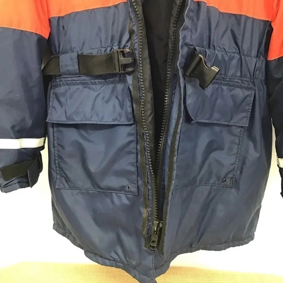 Stearns Men’s Windward Flotation Jacket Orange/Navy Winter Size XL - Picture 5 of 15
